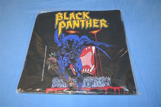 Discover 80s Black Panther Marvel Comics Superhero Comic Images Packaged t-shirt Small