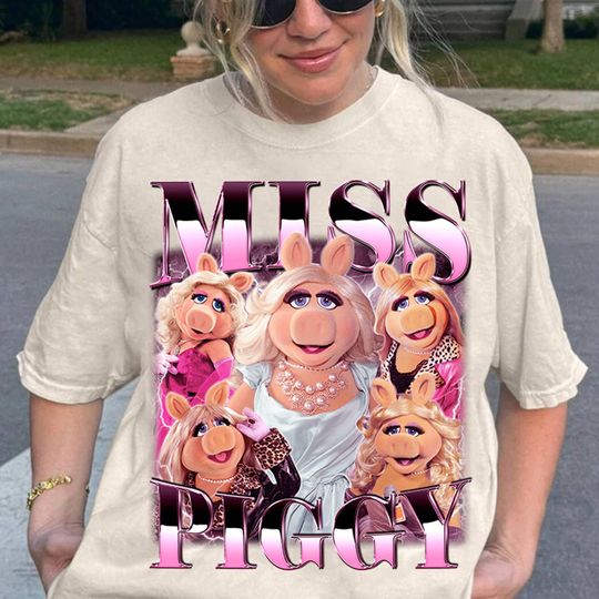 Muppets Miss Piggy Homage Shirt, Disneyland Miss Piggy Shirt, Vintage Miss Piggy Bootleg Shirt, Mupets Fan Gift