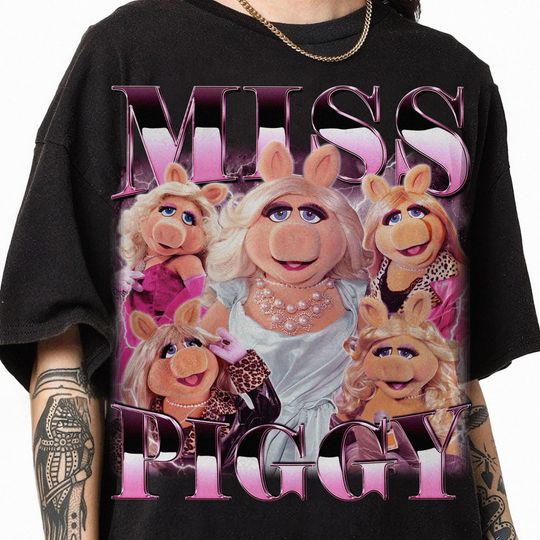 Muppets Miss Piggy Homage Shirt, Disneyland Miss Piggy Shirt, Vintage Miss Piggy Bootleg Shirt, Mupets Fan Gift