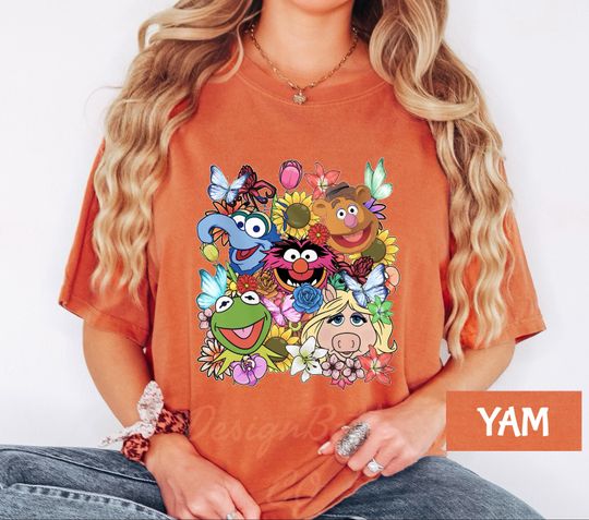 Disney The Muppets Group Shirt, The Muppets Characters Shirt, K the frog, Miss Piggy, Fozzie Bear, Gonzo,Disney Trip Tee