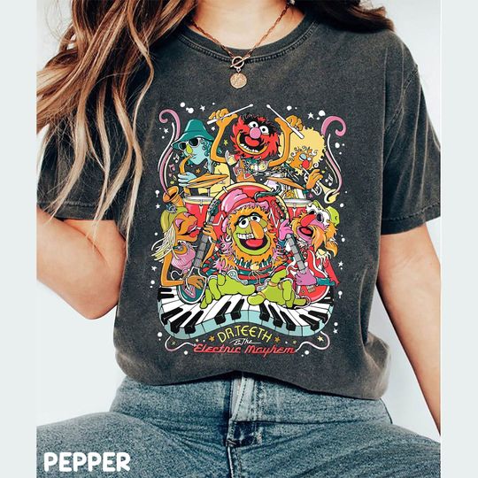 Discover Vintage Disney Muppets Show Comfort Colors Shirt, Muppets Shirt, The Electric Mayhem, Dr Teeth Shirt, TV Series Shirt, Disneyworld Shirts