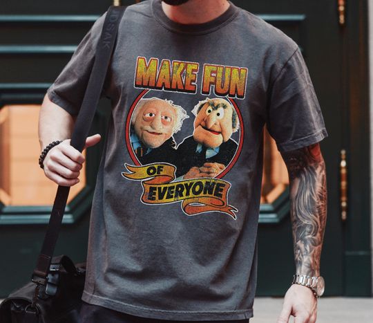 Disney The Muppets Make Fun Of Statler Waldorf Vintage T-Shirt, Disneyland Family Matching Shirt, The Muppets Statler and Waldorf Shirt, WDW