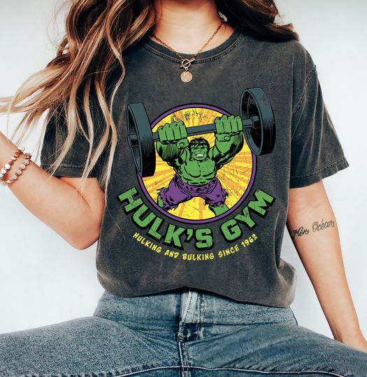 Discover Marvel Hulk's Gym T-Shirt, Marvel Incredible Hulk Shirt,  Marvel Comics Gift Tee, MCU Fan Tee, Marvel Disneyland Matching Family Shirts