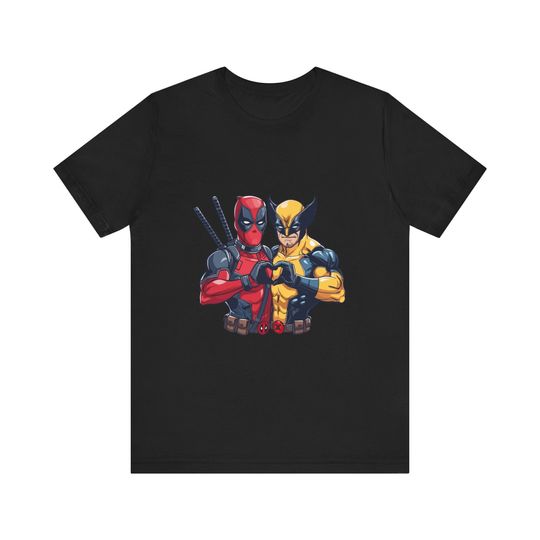 Discover Deadpool and Wolverine Bromance T-shirt | Deadpool T-shirt | Wolverine T-shirt | Funny T-shirt | Marvel T-shirt | Geek T-shirt | X-men