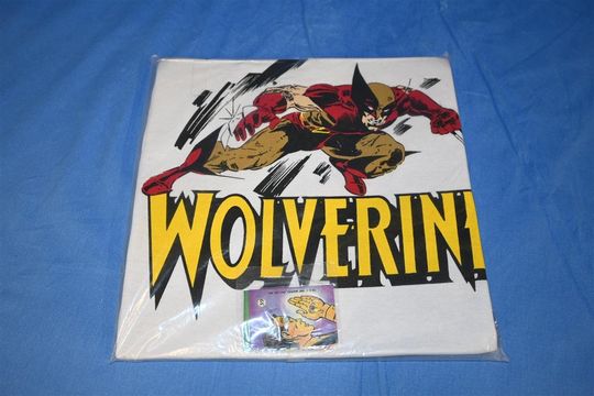 80s Wolverine X-Men Logan Marvel Comics Superhero New Sealed Package t-shirt Extra Large