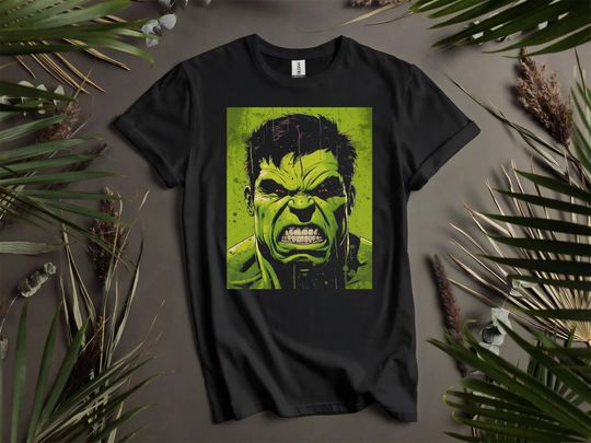 Hulk Marvel Figure  T-Shirts for Men, Women, and Kids - Sizes S to 5XL | Ladies' T-Shirts Available L154