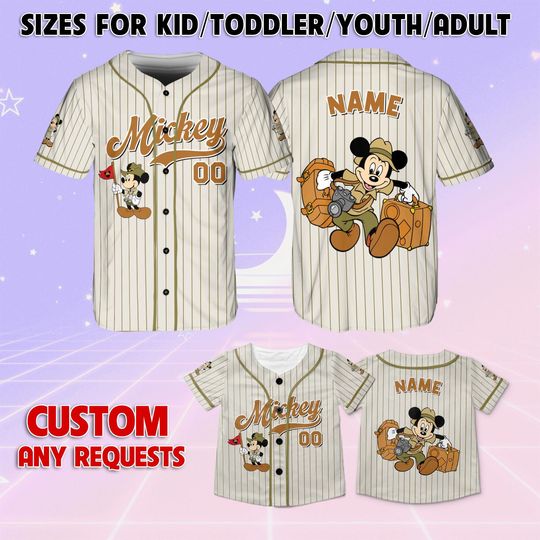 Disney Mickey Safari Jersey, Mickey And Friends Animal Kingdom Jersey, Disneyland Safari Mode Trip, Disney Adventure Trip Shirt