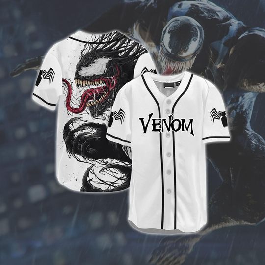Venom Baseball Jersey, Venom Baseball Shirt, Venom Jersey Shirt, Venom Shirt, Venom 3 Shirt, Venom Lover Gift For Fan, Movie Lover Gift