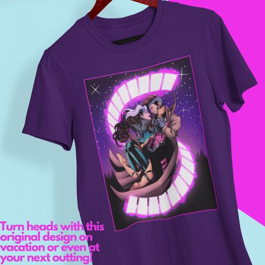 Discover Xmen Gambit and Rogue Crewneck Shirt l Unisex Marvel Shirt I Gifts for Comic Book Lovers