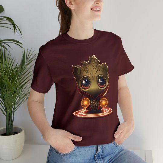 Baby Groot as Doctor Strange Jersey Short Sleeve Tee Marvel T-Shirt Unisex Guardians of the Galaxy