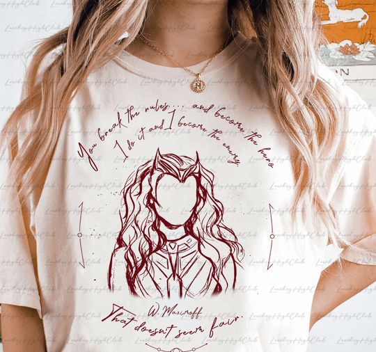 You Break the Rules Wanda Shirt, Wandavision Multiverse Madness Sweatshirt, Maximoff 1989 Shirt, Dr Strange, Scarlet Witch,MCU Shirt,MYA042