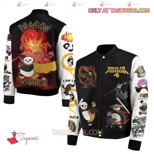 Kung Fu Panda 4 Dragon Warrior Baseball Jacket