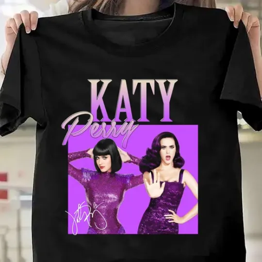 Discover Katy Perry Signature Short Sleeve Gift For Fan All Size T-Shirt