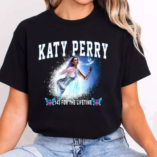Discover Vintage Katy Perry T-Shirt, Katy Perry The Lifetime World Tour 2025 Fan Shirt