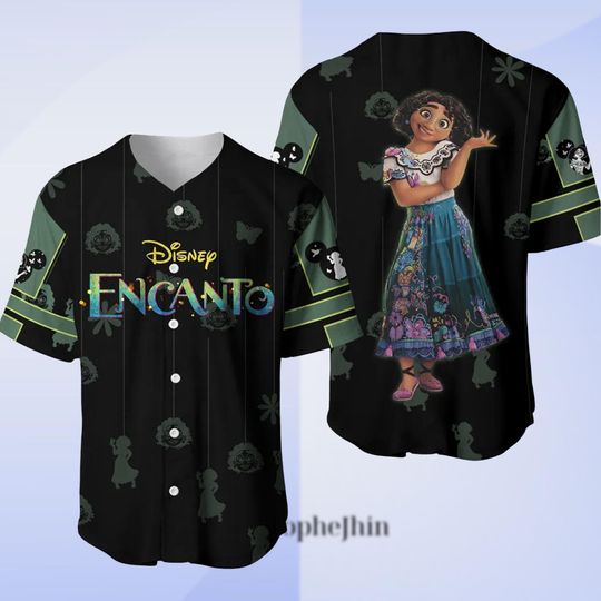 Disney Encanto Mirabel Baseball Jersey, Colorful Magic Family Shirt, Casita Costume Top, Kid-Adult Matching Outfit