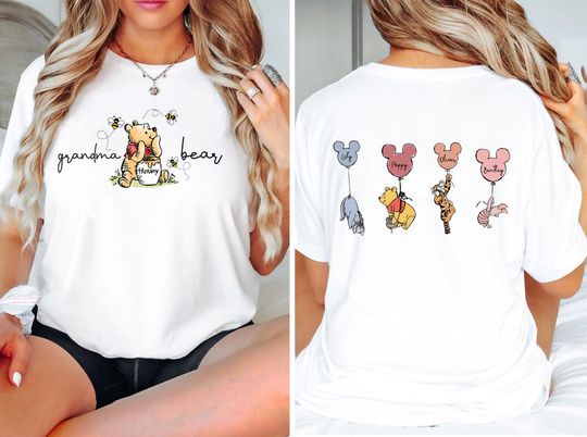 Grandma Bear Shirt, New Grandma Gift, Grandma to Be Tee, Granny Bear Shirt, Mothers Day Gift Tee, New Grandma Shirt, Kids Name Customised