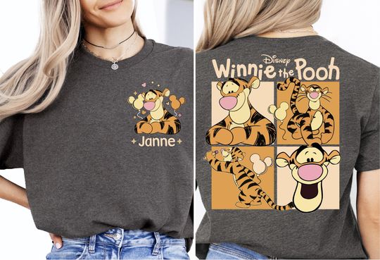 Winnie The Pooh Tigger Shirt, Disney Dad Shirt, Pooh Bear Dad Sweatshirt, Pooh And Tigger Shirt, Tigger Father Shirt, Disney Tiger Shirt