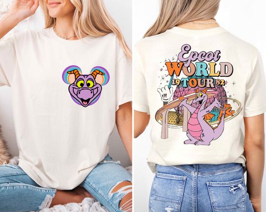 Figment Epcot T-Shirt, Disney Purple Dragon Shirt, Figment Shirt, One Little Spark Sweatshirt, Epcot Center T-Shirt, Flower and garden