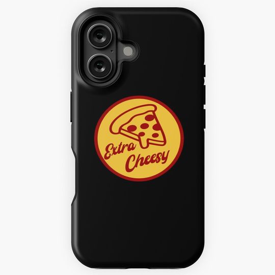 Funny Pizza Slice Extra Cheesy Graphic iPhone Case