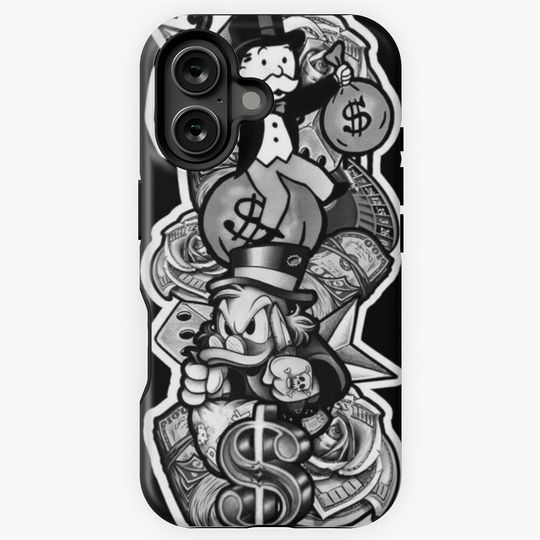 Scrooge McDuck and Rich Uncle Pennybags iPhone Case