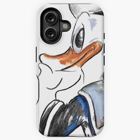 Charcoal and Oil - Donald has a Choice iPhone Case