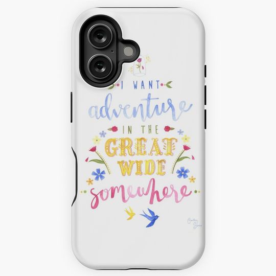 Beauty and the Beast Adventure Typography iPhone Case