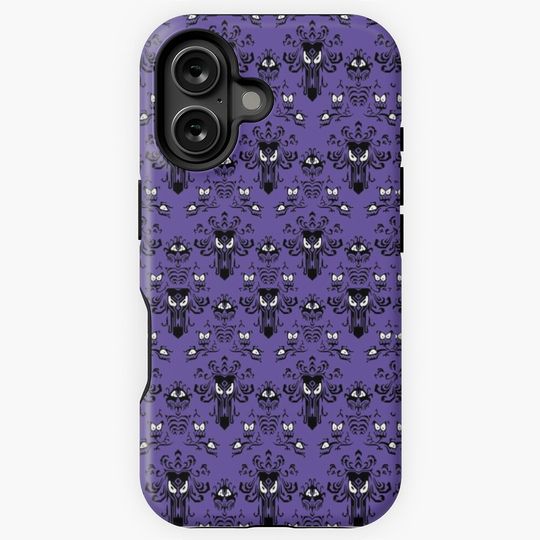 Haunted Mansion Wallpaper Pattern iPhone Case