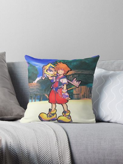 Sora Hand Painted Pillow