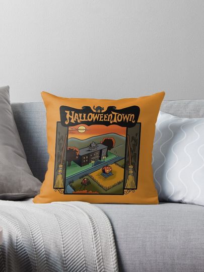 Halloweentown Book Cover Pillow