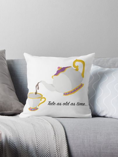 Discover Tale as old as time... Pillow
