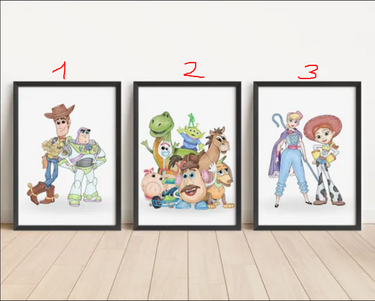 Toy Story  , Kids Room Decor, Playroom Wall Art, Nursery Decoration, Toy Story Nursery, Toy Story Theme