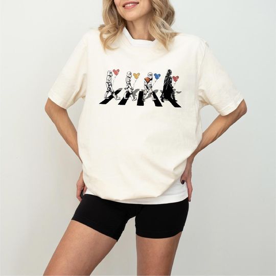 Discover Star Wars Shirt, Darth Vader Walking Shirt, Disneyland Trip Shirt, Galaxy's Edge Tee, Star Wars Crossover Tee, Stormtrooper Abbey Road Shirt