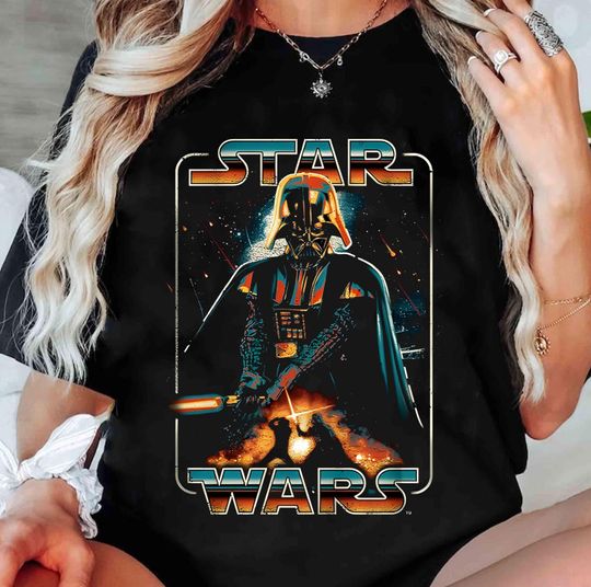 Vintage Star Wars Darth Vader Shirt, Darth Vader Vs Luke Skywalker shirt, Galaxy'S Edge Tee, Disneyland Family Trip, Wdw Tour, Birthday Gift