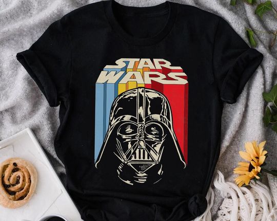 Discover Star Wars Darth Vader Head Shot Graphic Shirt, Star Wars Fans Gift, May the 4th, Magic Kingdom Disneyland Family Matching Tee
