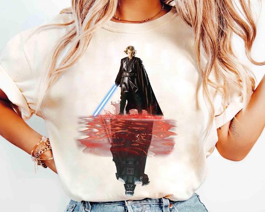 Star Wars Anakin Skywalker Water Mirror Darth Vader Shirt, Galaxy's Edge May the Force be with you, Disney  Star Wars Family 2025 Trip Shirt