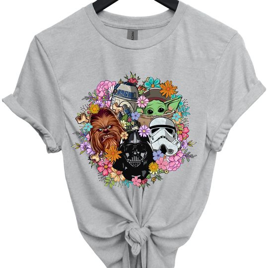 Vintage Floral Star Wars Shirt, Star War Shirt, Darth Vader Shirt, Stormtrooper, Boba Fett Shirt, Star War Tee, Darth Vader Gift