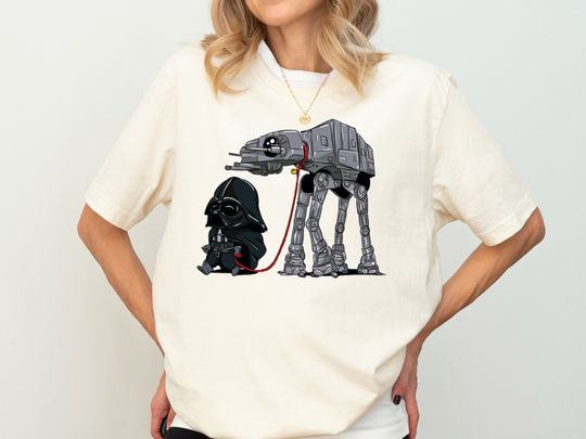 Discover Star Wars Darth Vader AT-AT Walker Shirt, Dog Lover Darth Vader Shirt, Star Wars Pet Owner Tee, Disneyland Vacation, Disney Trip Tee
