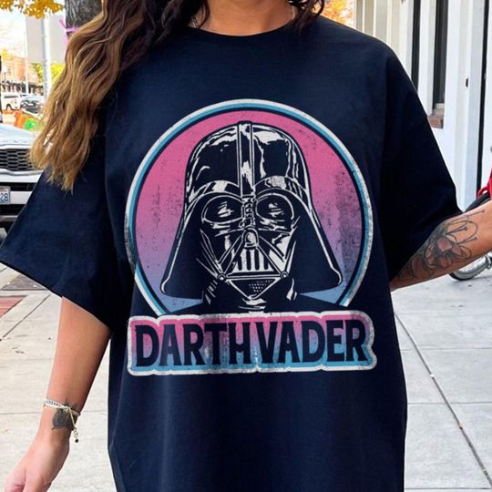 Darth Vader Pastel Big Face Comfort T-Shirt, Starwars Episode III Revenge of The Sith Tee, Trending Unisex Tee 2025