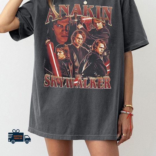 Anakin Skywalker Shirt, Darth Vader Unisex Tshirt, Star Wars Women Shirt, Movie Lover Shirt For Her, Valentine Gift, Comfort Colors Tee
