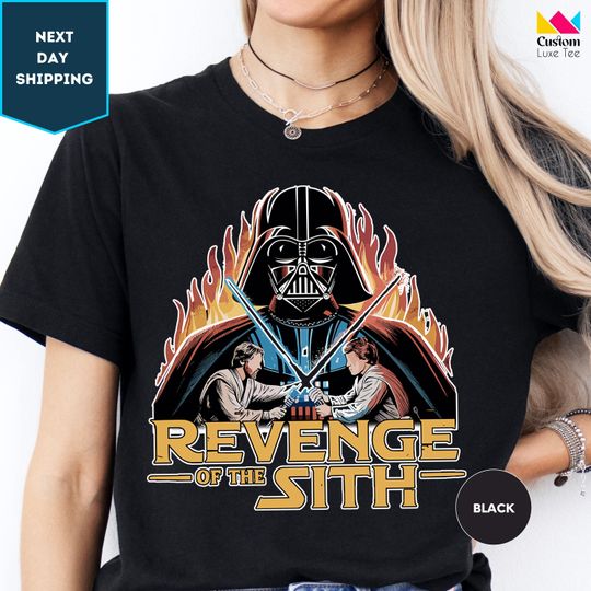 Vintage Revenge of the Sith T Shirt Anakin Skywalker Shirt Darth Vader Tee Kenobi T-Shirt Retro Star Wars Movie Revenge of the Sith tee