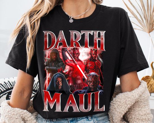 Darth Maul Shirt Vintage 90's Bootleg Star Wars Day T-Shirt Galaxy's Edge Shirt Star Wars Fan Gift May The 4th Be With You