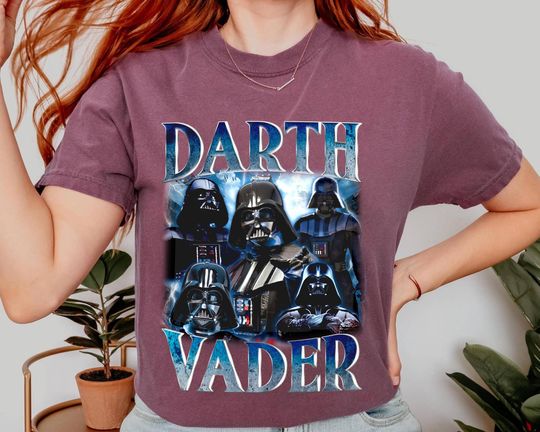 Discover Darth Vader Shirt Vintage 90s Bootleg Star Wars Day Shirt T-Shirt Disney Star Wars Shirts Hollywood Studios, Galaxy's Edge Trip