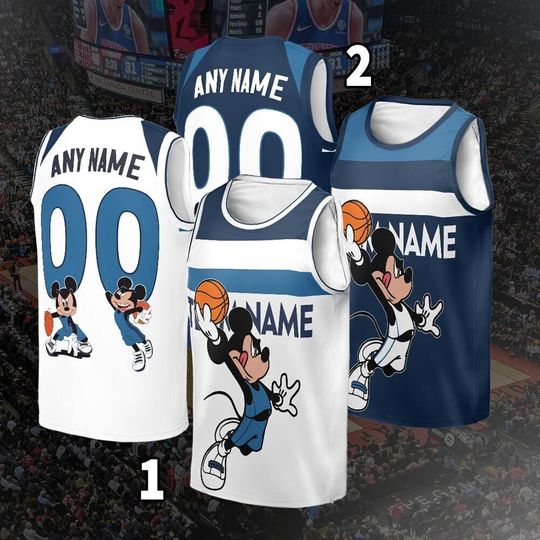 Discover Personalized Minnesota Mickey Mouse Basketball Jersey, Jersey For Men With Your Team Name, Fan Basketball Jersey