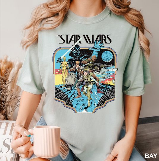 Discover Star Wars Disney Shirt Disney Star Wars Vintage Shirt Galactic Empire Shirt Darth Vader Stormtrooper Jedi Shirt Hollywood Studios Tee