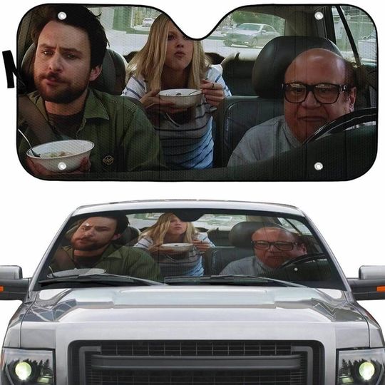 It's Always Sunny In Philadelphia Auto Sunshade | Frank Reynolds And Deandra Reynolds Car Windshield | Mac Car Protector