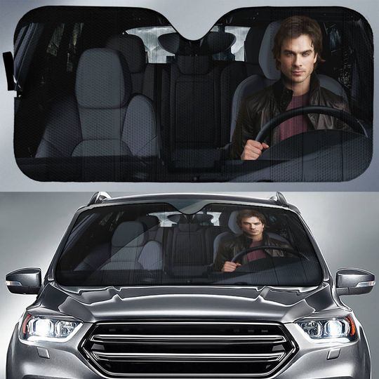 Discover Damon Salvatore Car Sun Shade The Vampire Movie Car Sun Shade Car Windshield Car Accessories