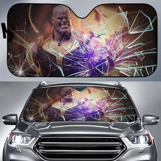 Discover Thanos Auto Sun Shade Avengers Endgame Car Sun Shade Car Windshield Car Accessories