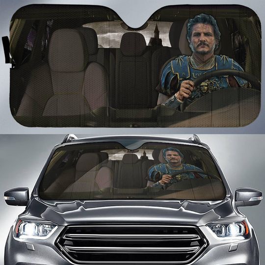 Gladiator II Car Sun Shade, Vintage 90s Pedro Pascal Car Windshield, General Acacius Retro Car Cover Gift For Dad, Gift For Him