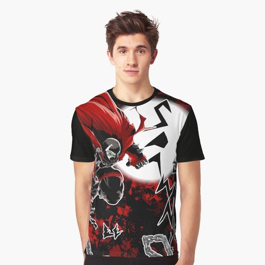 Discover Spawn All-Over (Red) Graphic T-Shirt