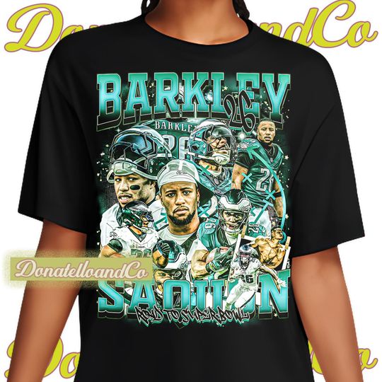 Saquon Barkley shirt American football running back tshirt Unique design t-shirt